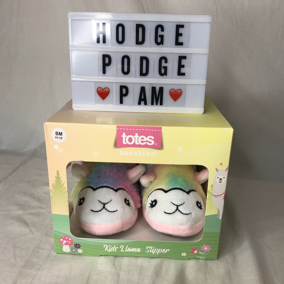 Llama Slippers Totes Boots Alpaca Toasties Rainbow - Picture 5 of 6